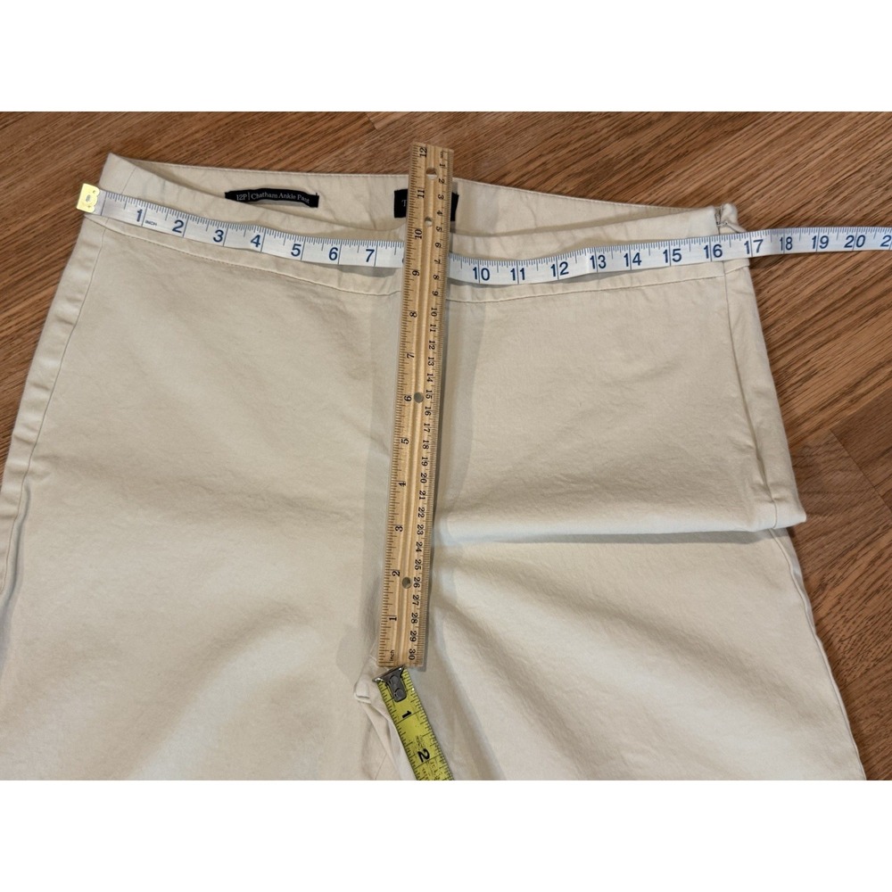 Talbots Tan‎ Beige Hampshire Ankle Pant Women's Sz 12P Stretch Business Casual - Picture 8 of 9